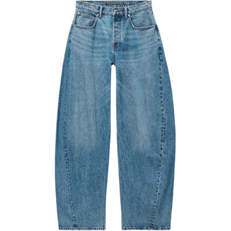

Джинсы, украшенные стразами Alexander Wang, индиго