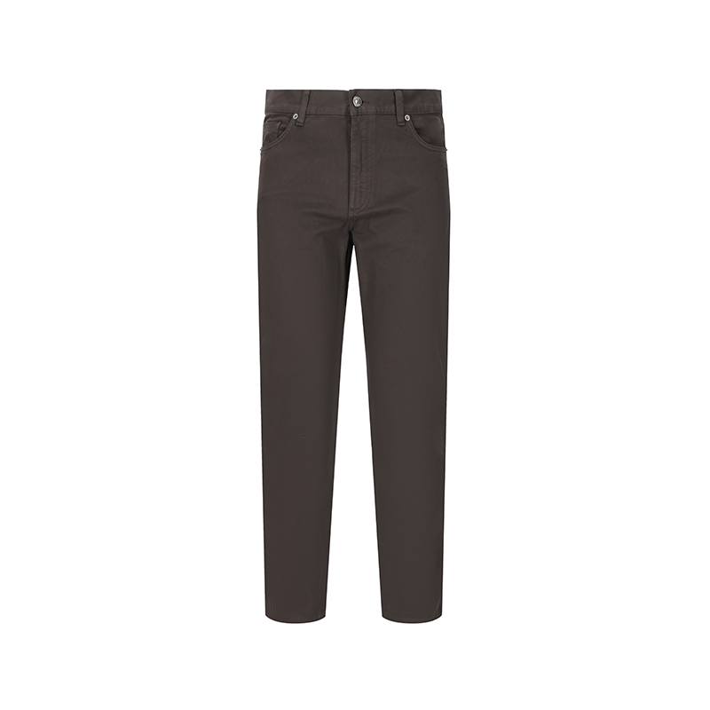 

Ermenegildo Zegna Повседневные брюки мужские Tan Moderate Slim Fit