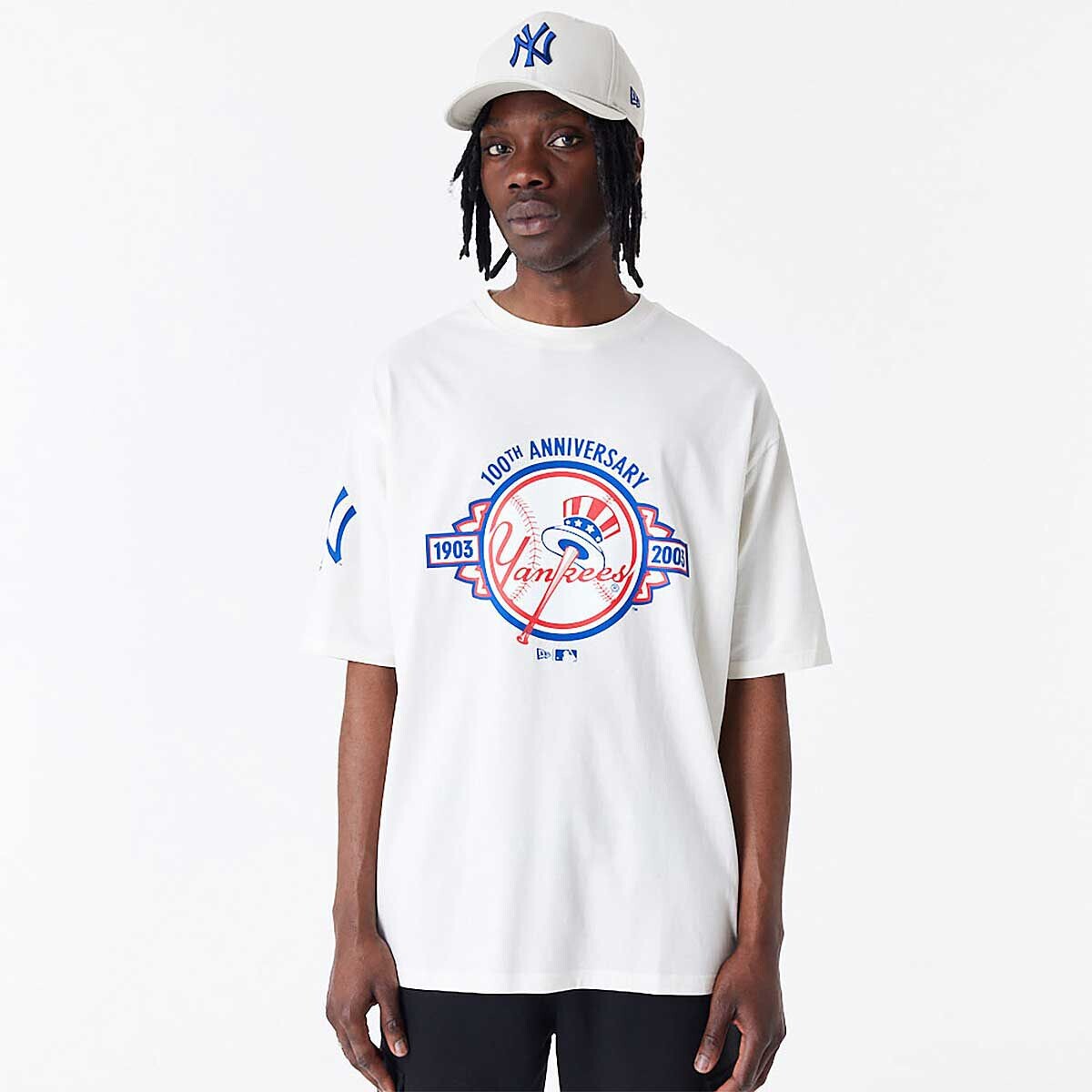

Футболка MLB NEW YORK YANKEES ANNIVERSARY OVERSIZED T-SHIRT New Era, цвет Weiß