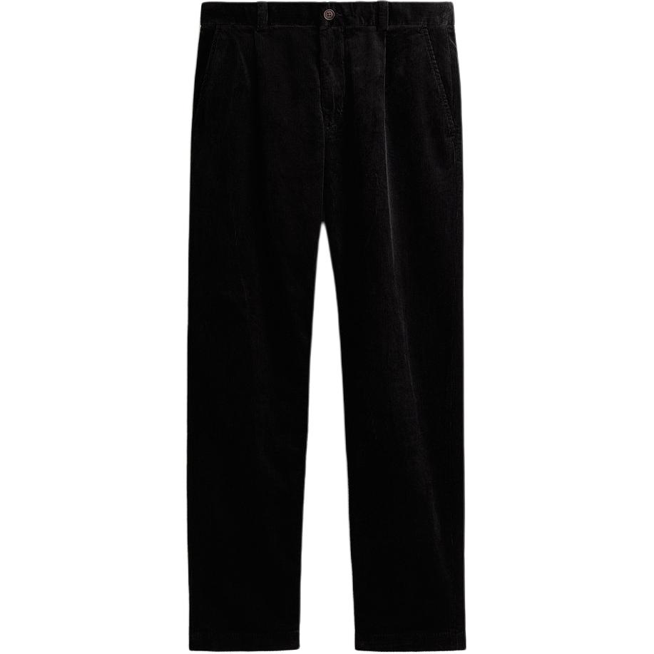 

H&M Мужские повседневные брюки, черные, умеренно прямого кроя