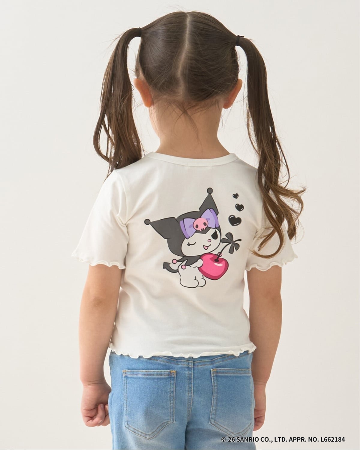 Футболка Cherry Kuromi Heart Lycee mine, Off white