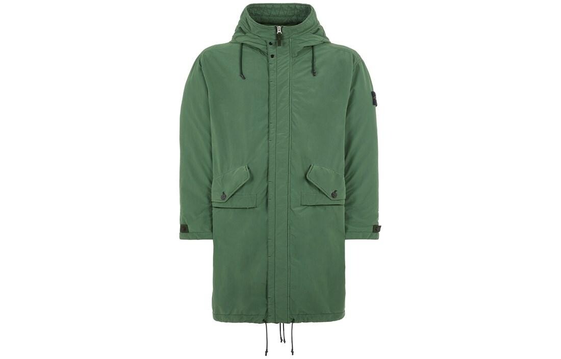 

Пальто-парка мужское оливково-зеленое Stone Island, оливково-зеленый