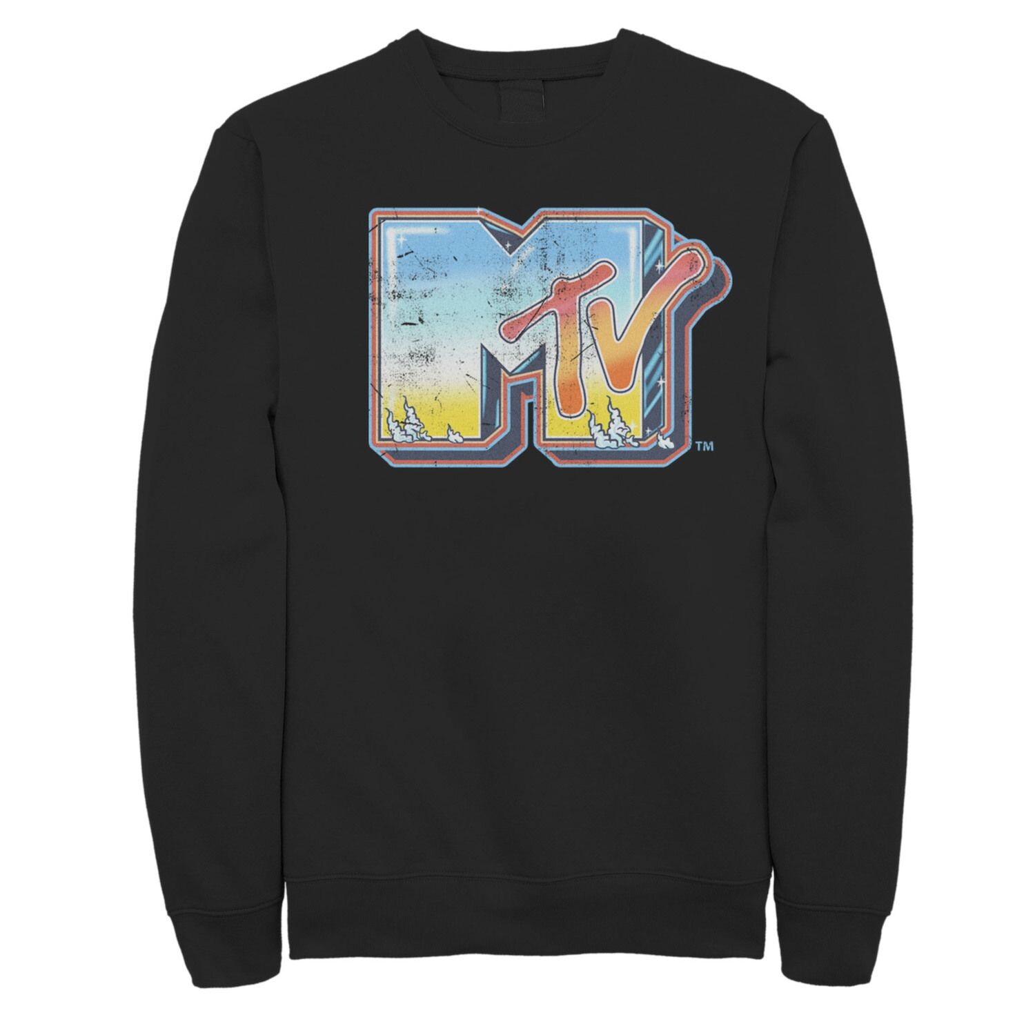 

Мужской яркий свитшот с начесом MTV Tiny Logo Licensed Character