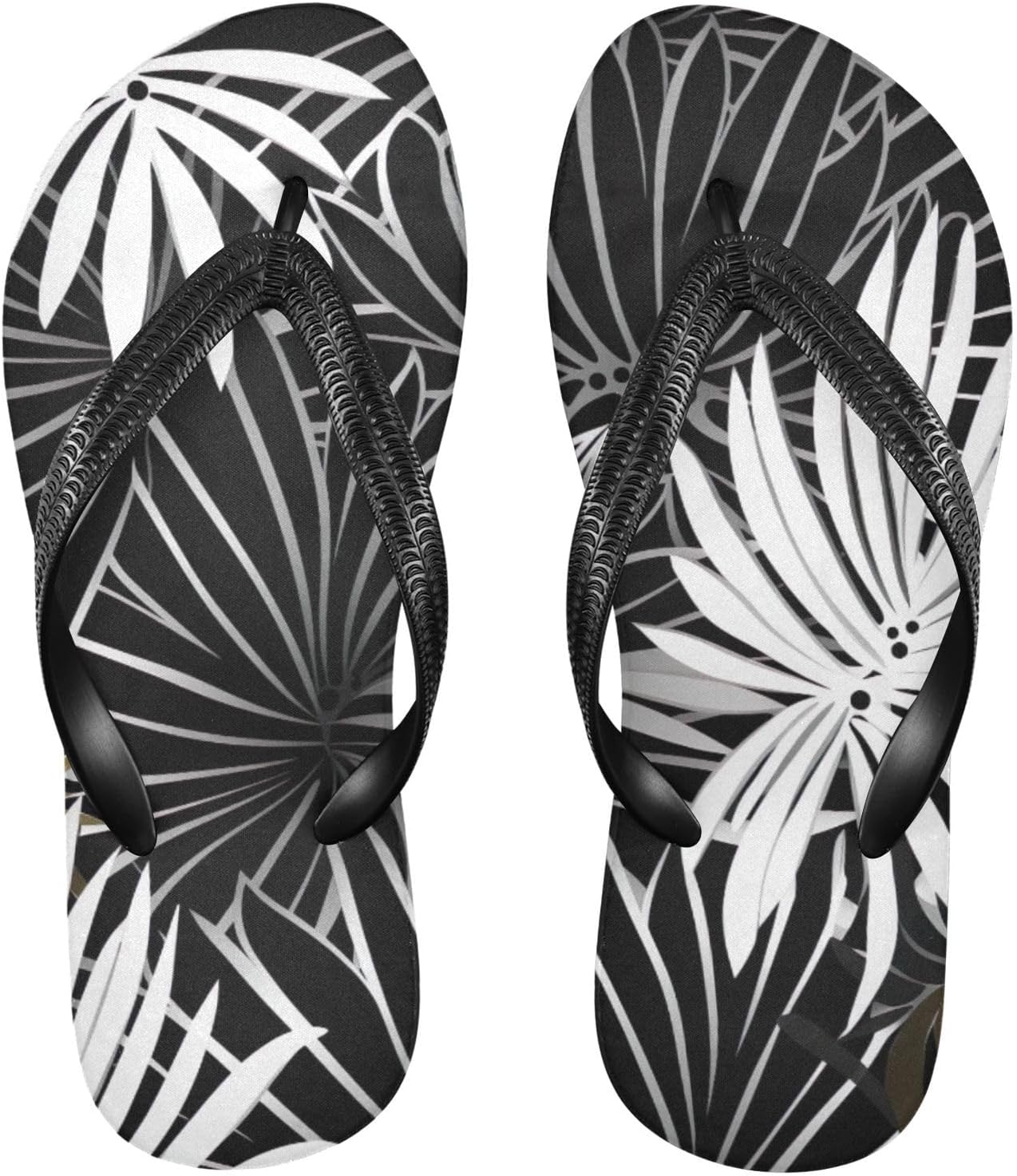 

Женские и мужские летние пляжные шлепанцы Palm Leaf с тропическим дизайном, для душа Kfbe
