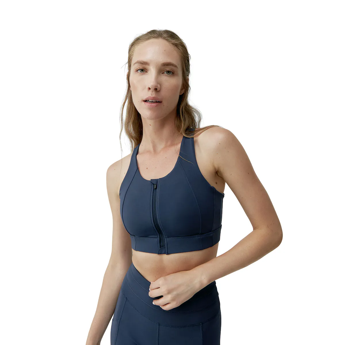 

Agni Born Living Yoga Женский топ для йоги, тёмно-синий