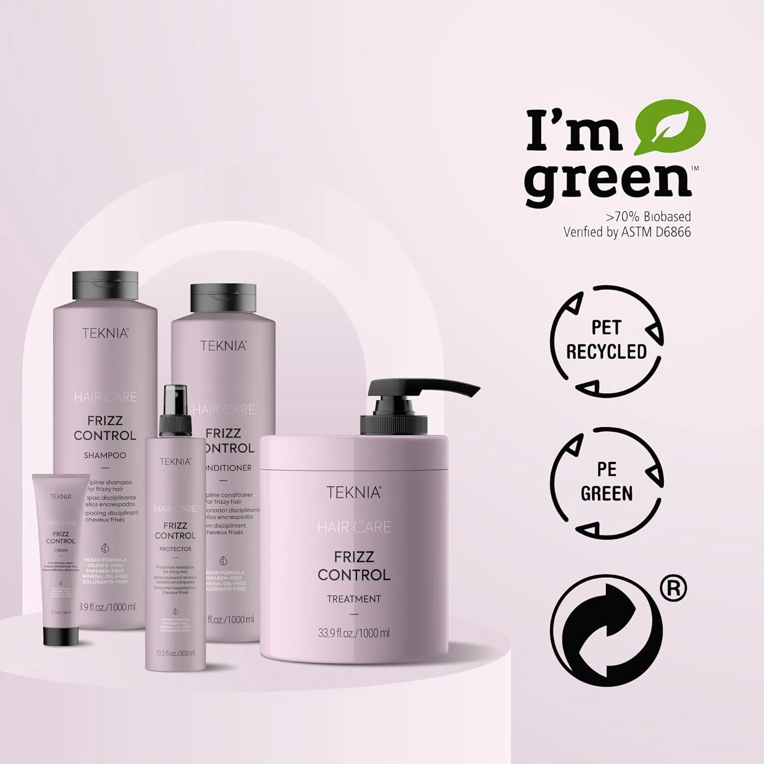 Средство для контроля пушистости волос LAKMÉ Teknia Frizz Control Treatment, средство против пушистости для вьющихся и пушистых волос, 33,8 жидких унций. — фото 4