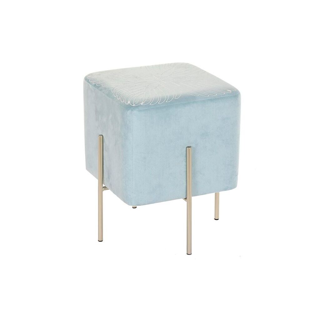 

Подставка для ног DKD Home Decor Золотой Металл Небесно-Голубой (34 x 34 x 40 см)
