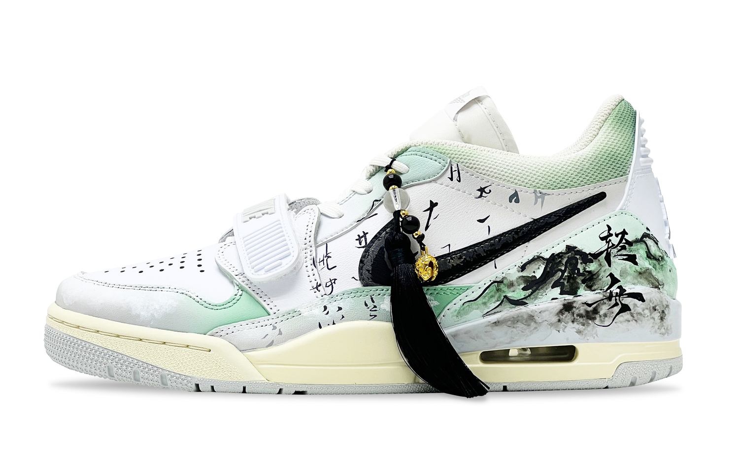 

Jordan Легкие низкие баскетбольные кроссовки Legacy 312 мужские white green