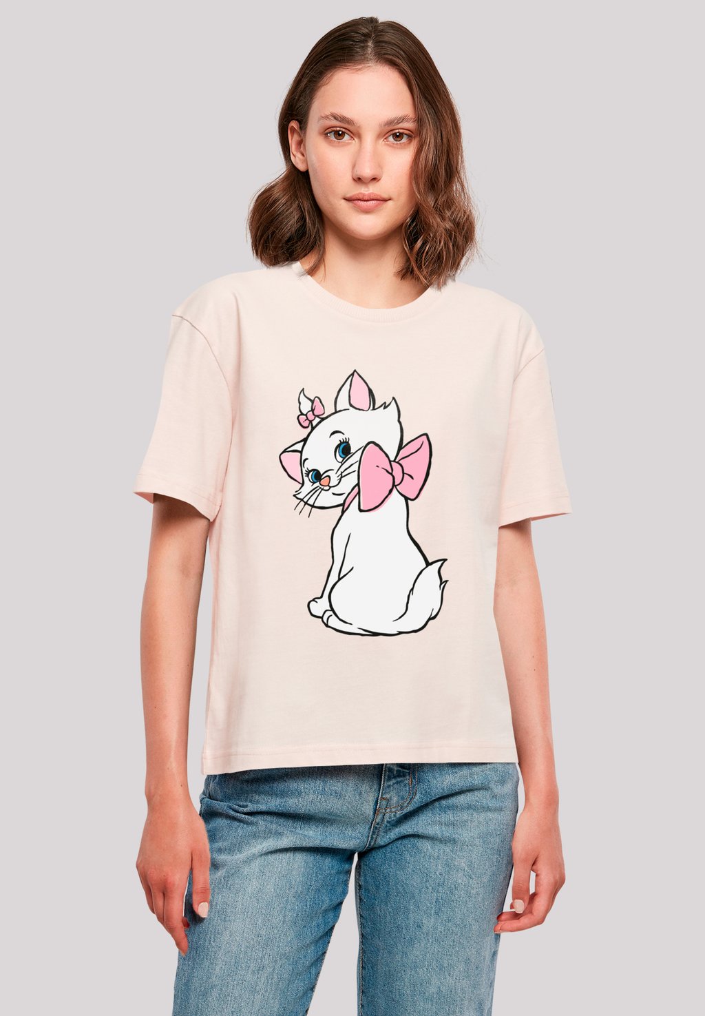 

Футболка с принтом DISNEY ARISTOCATS MARIE LOOK AT YOU F4NT4STIC, розовый