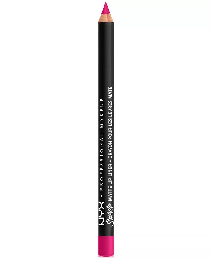 

Замшевый матовый карандаш для губ Nyx Professional Makeup, цвет Clinger (hot pink)