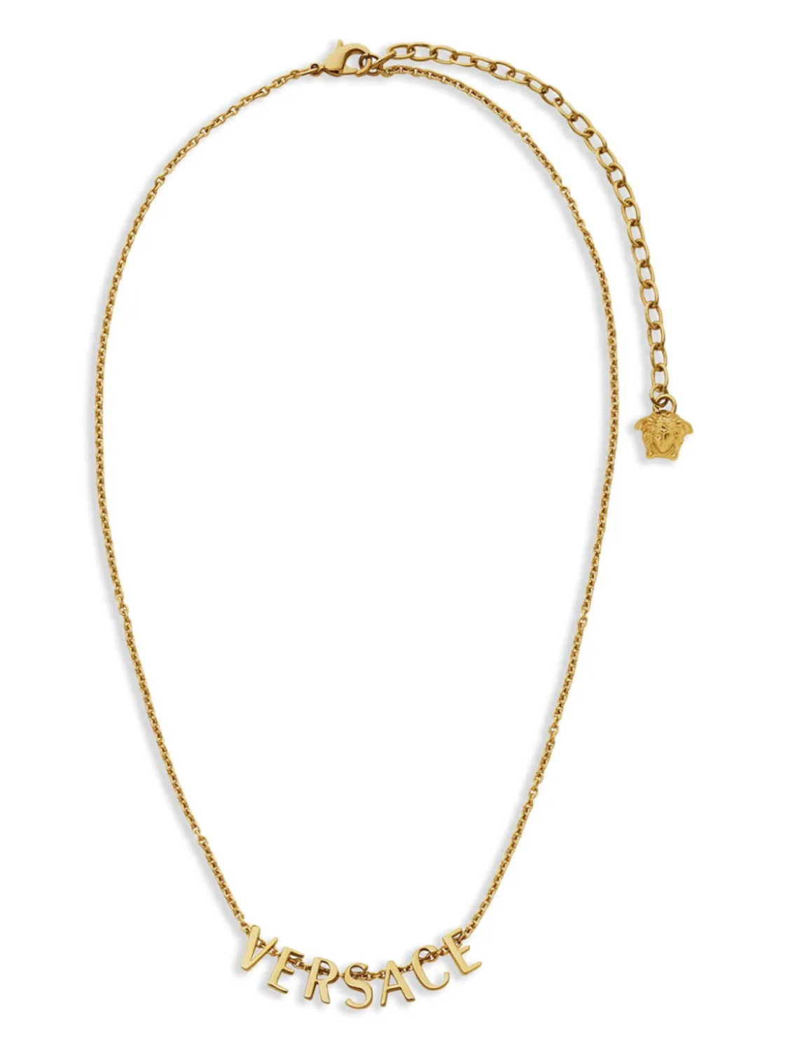 

Versace колье с логотипом, золотой