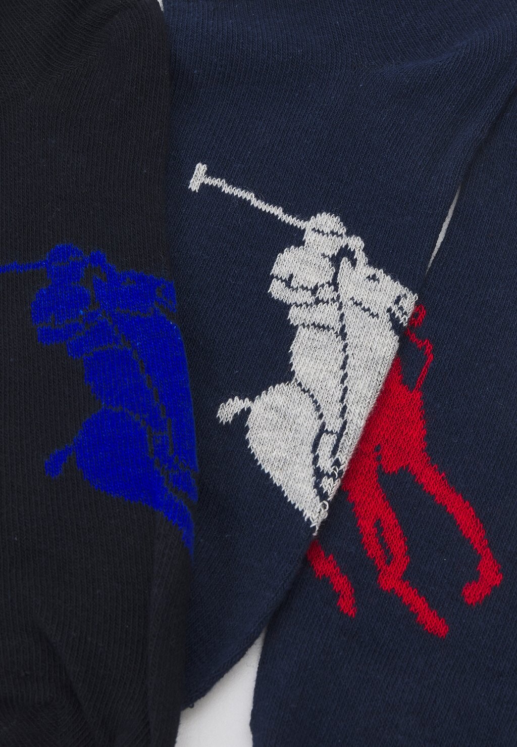 Носки НАБОР BIG SOLE 3 Polo Ralph Lauren, темно-синий мульти — фото 2