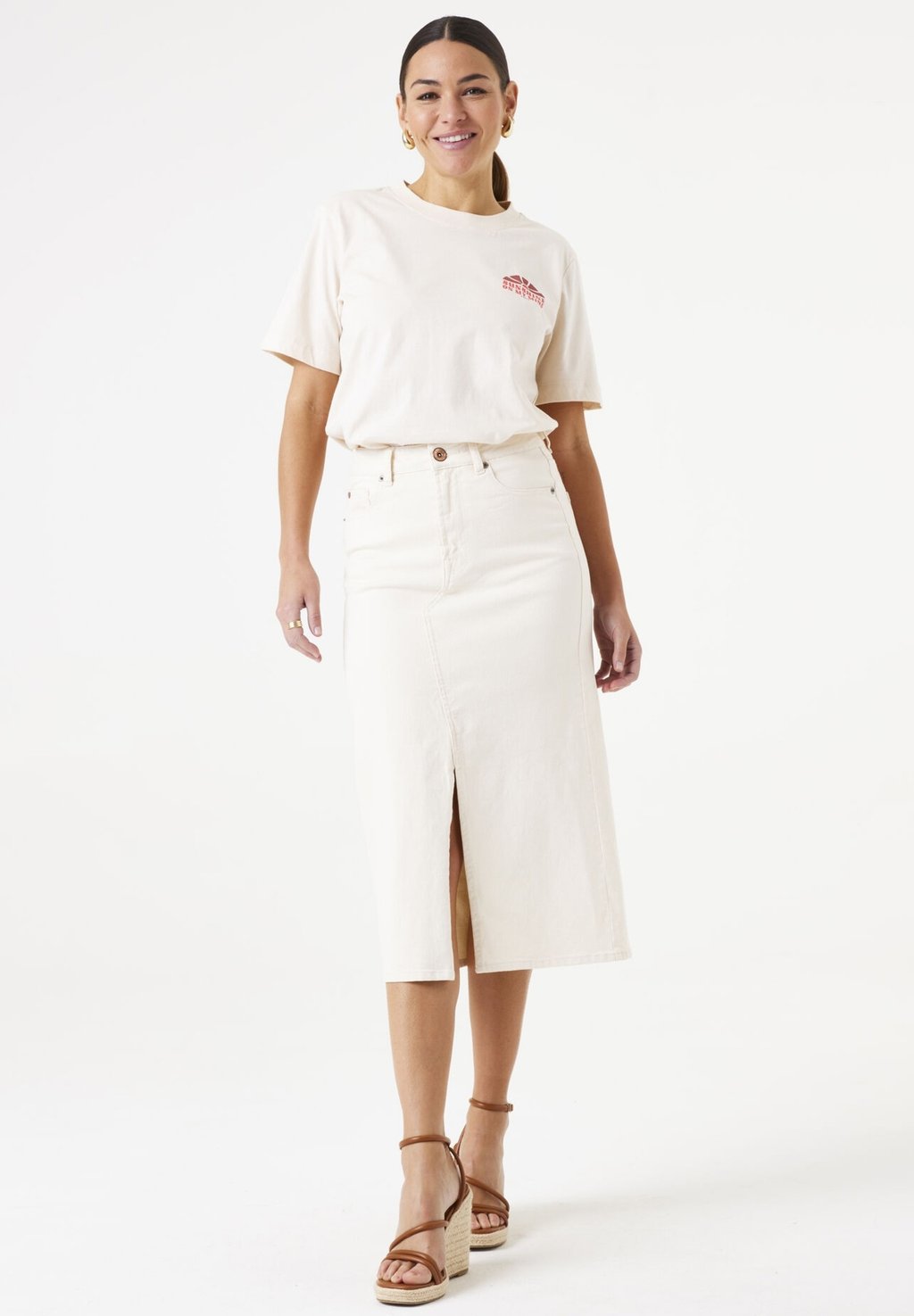 

Джинсовая юбка Pencil skirt Garcia, белый