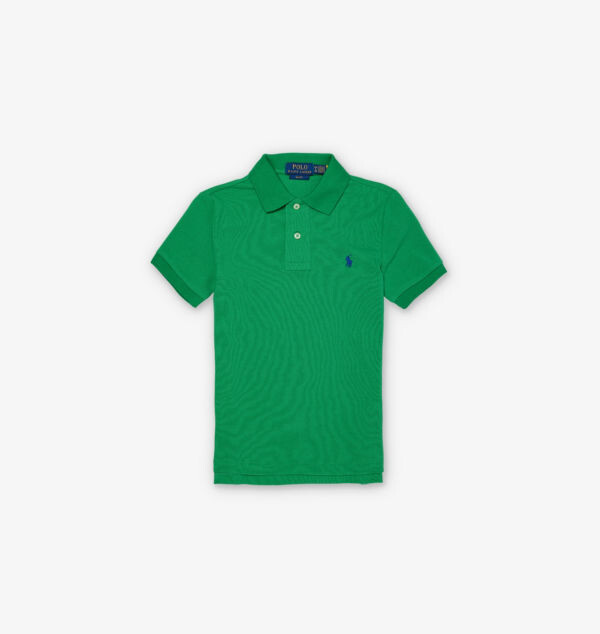 

Рубашка-Поло для мальчиков из хлопка, облегающая Polo Ralph Lauren, мультиколор