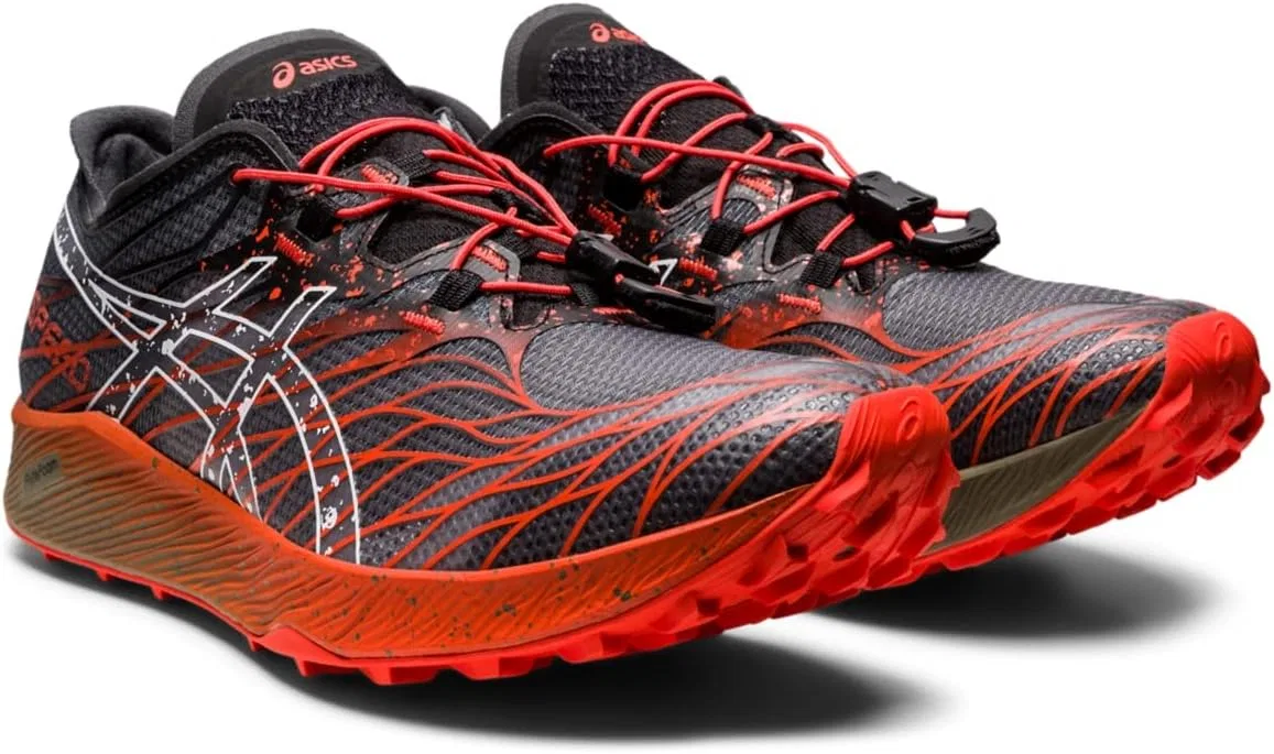 Мужские беговые кроссовки ASICS Fujispeed, Black Cherry Tomato — фото 2