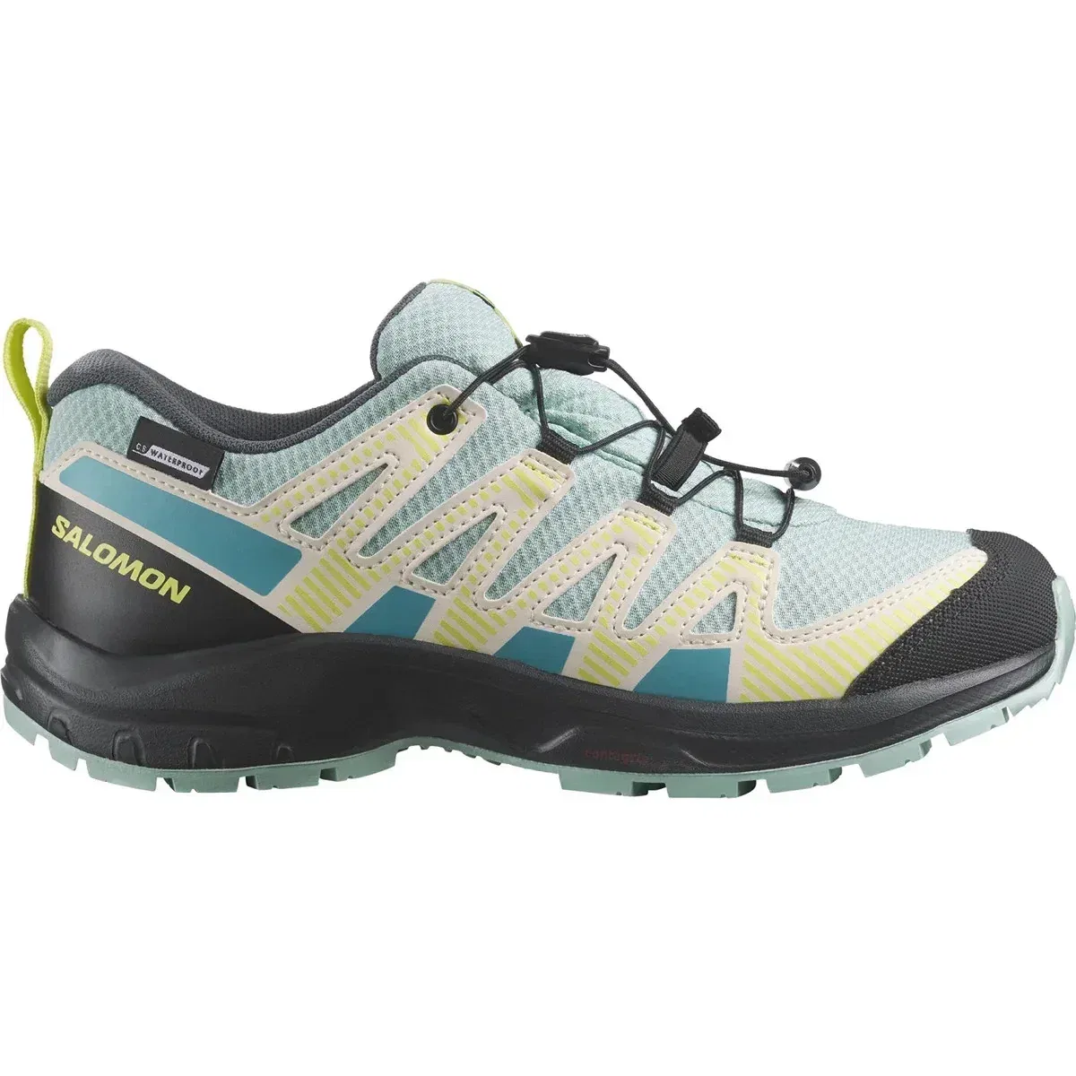 Детские кроссовки Salomon XA Pro V8 Little Tanager бирюзового цвета для бега ZOGG2049