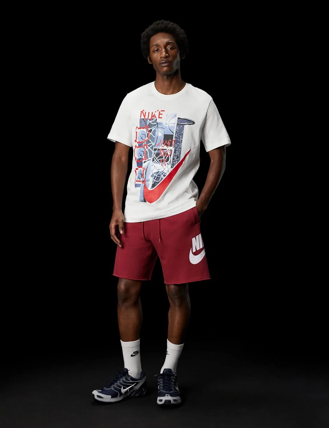 Футболка баскетбольная Nike, белый, X-Large — фото 3