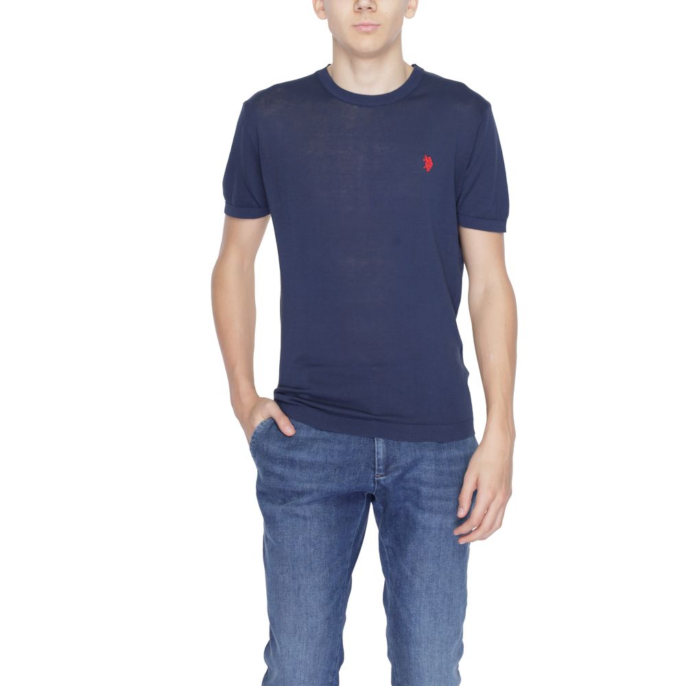 

Синяя хлопковая футболка U.S. Polo Assn.
