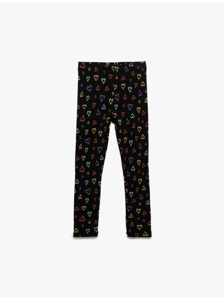 

KOTON Черные леггинсы с узором