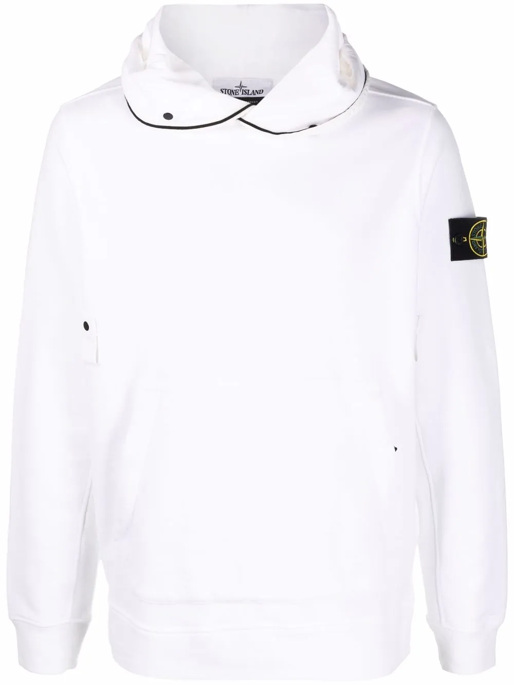 

Худи с контрастным кантом Stone Island, белый