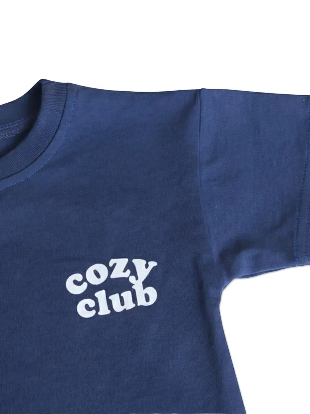 Футболка с логотипом Cozy Crew Club, синий — фото 3