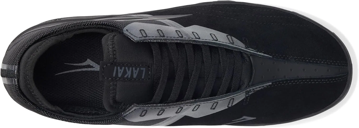 Мужские скейтбордистские кроссовки Lakai Mod - высокоэффективная обувь для скейтбординга, Black Suede 1 — фото 2
