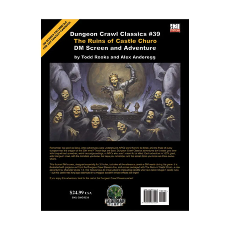 

3.5 Экран DM с руинами замка Чуро, Dungeon Crawl Classics - #31-45 (d20)