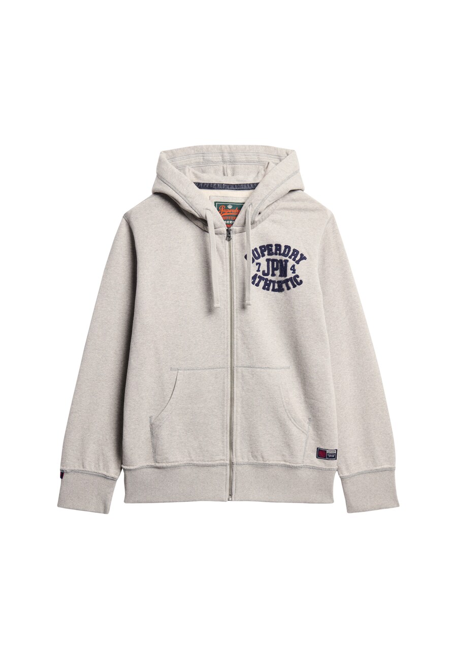 

Толстовка с капюшоном на молнии Superdry, серый