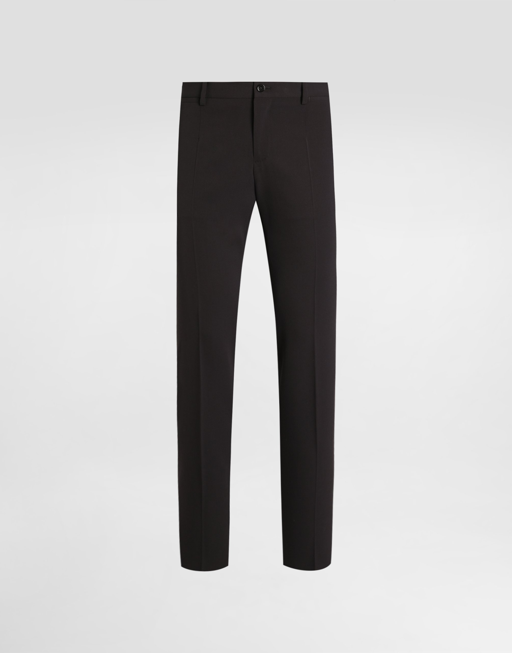 

Брюки из шерстяного бистретч-крепа Dolce & Gabbana, серый