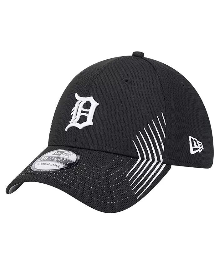 

Мужская черная кепка Detroit Tigers Active Dash Mark 39THIRTY Flex New Era