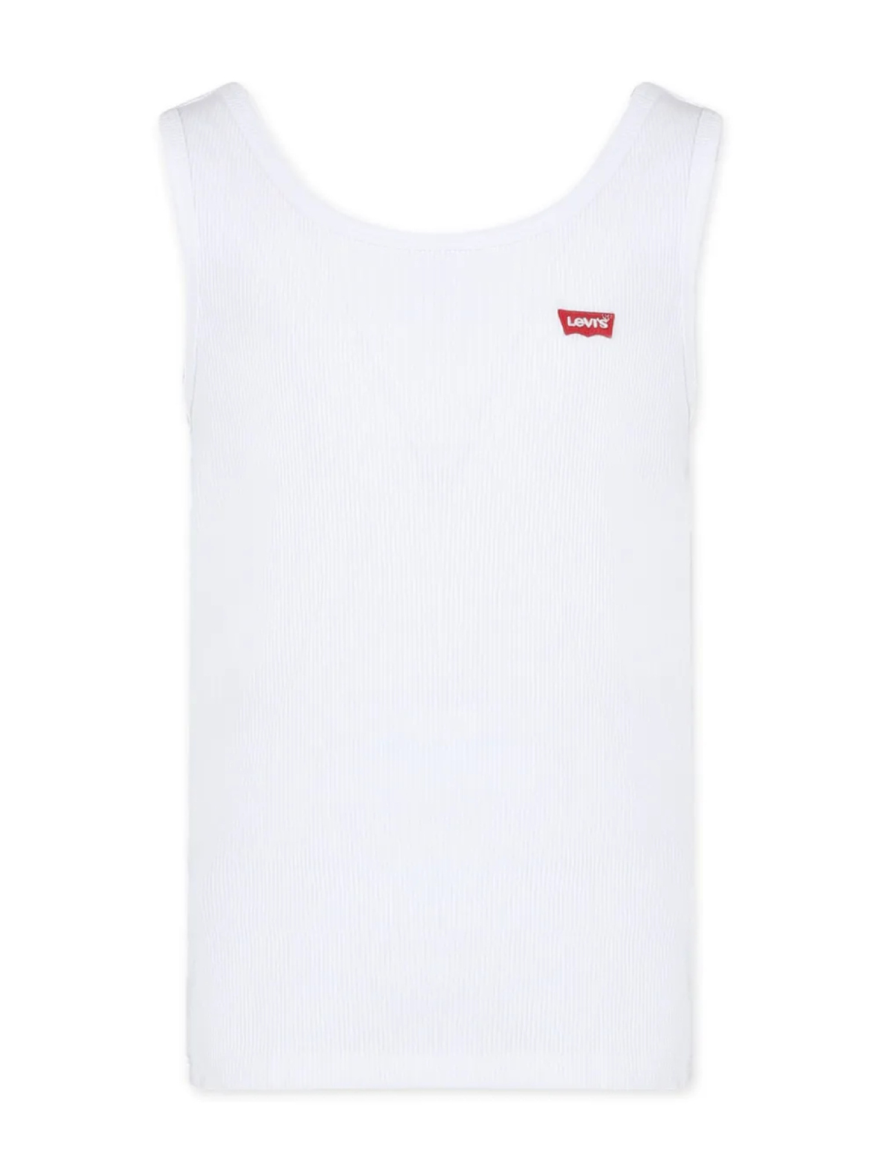 

Levi's Kids топ в рубчик с вышитым логотипом, белый