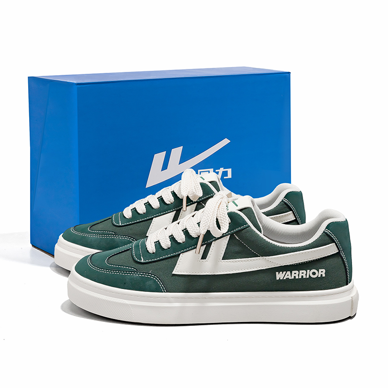 

WARRIOR Низкие парусиновые туфли мужские, зелено-бежевые