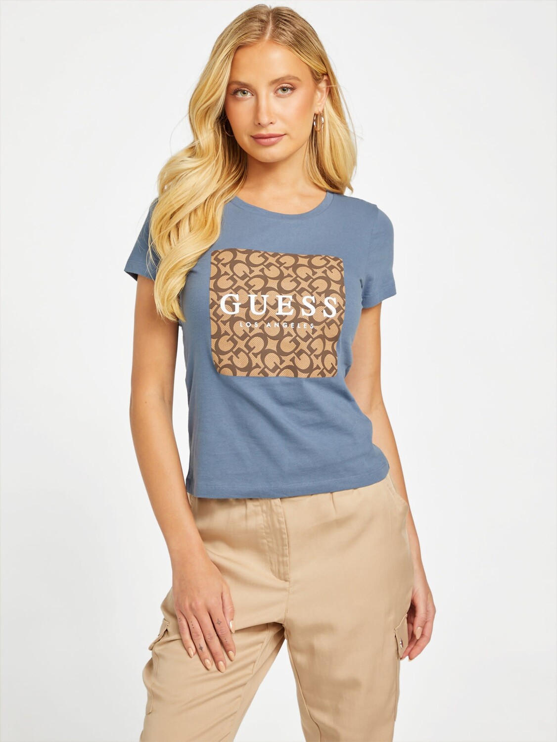 

Футболка с логотипом Orley Guess Factory, цвет Mojave Stone