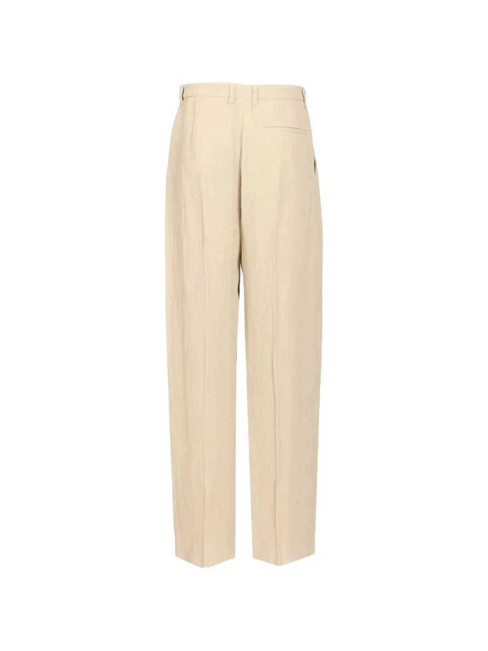 Брюки прямого кроя со стрелками EMPORIO ARMANI, бежевый — фото 2