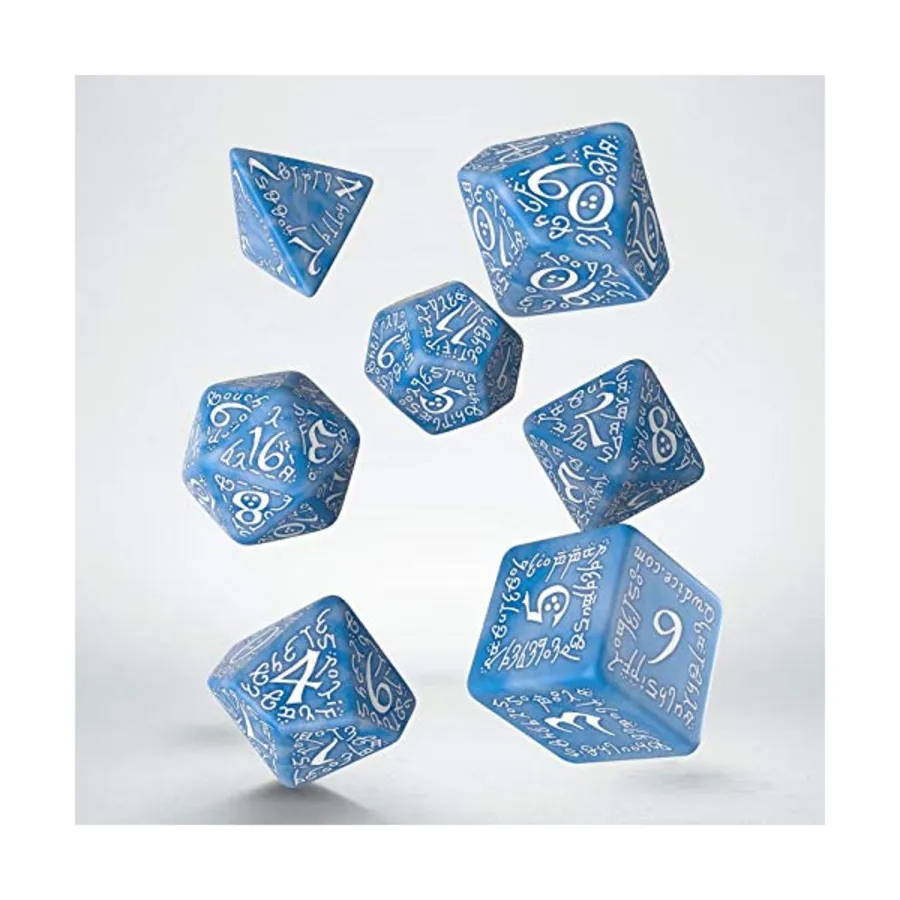 

Poly Set Glacier с белым (7), Elven Dice