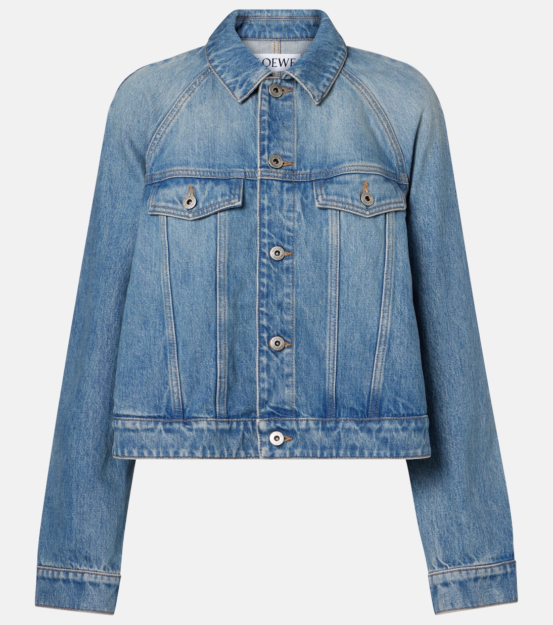 

Короткий джинсовый жакет Loewe, Denim Blue