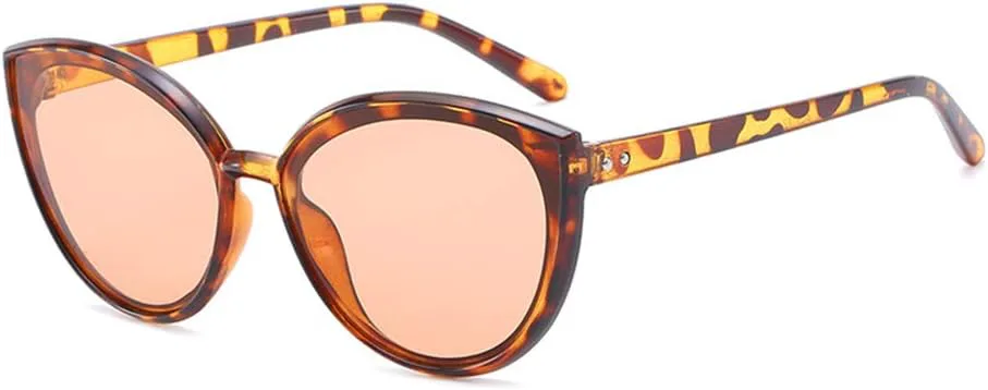 

Солнцезащитные очки Shiratori для женщин, ретро, ​​ярко-черные, серые, для отдыха, овальные, неполяризованные, с защитой от УФ-излучения UV400, Leopard Brown