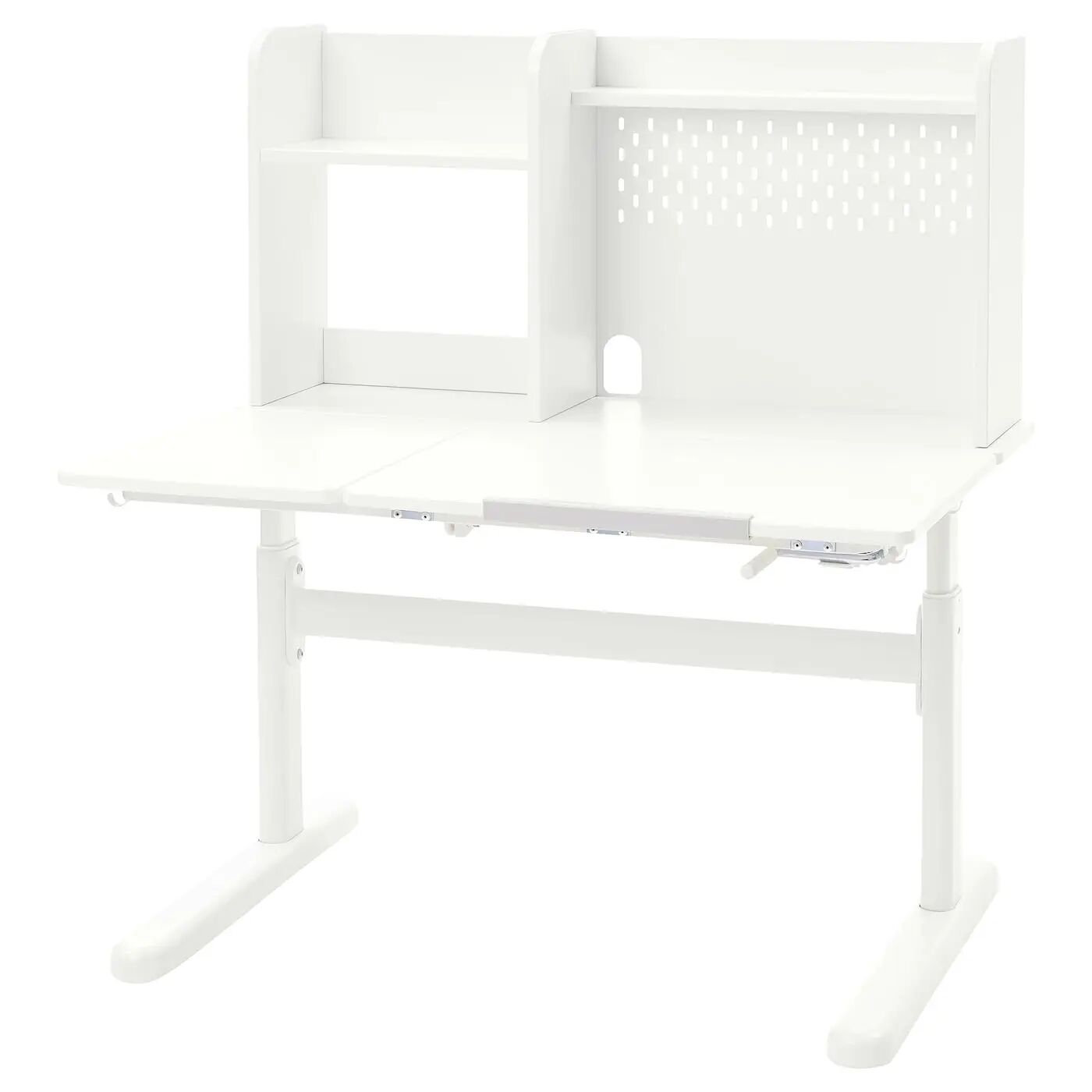 Детский стол+стул с подлокотниками BERGLÄRKA/GUNRIK IKEA, 100x70 см, белый/желтый — фото 2