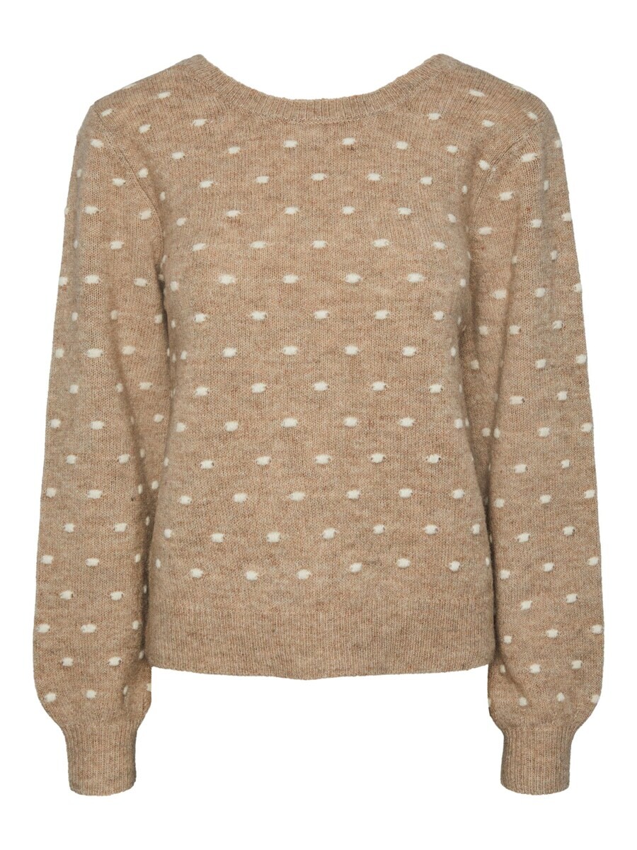 

Тонкий вязаный свитер PIECES Sweater JESSICA, темно-бежевый