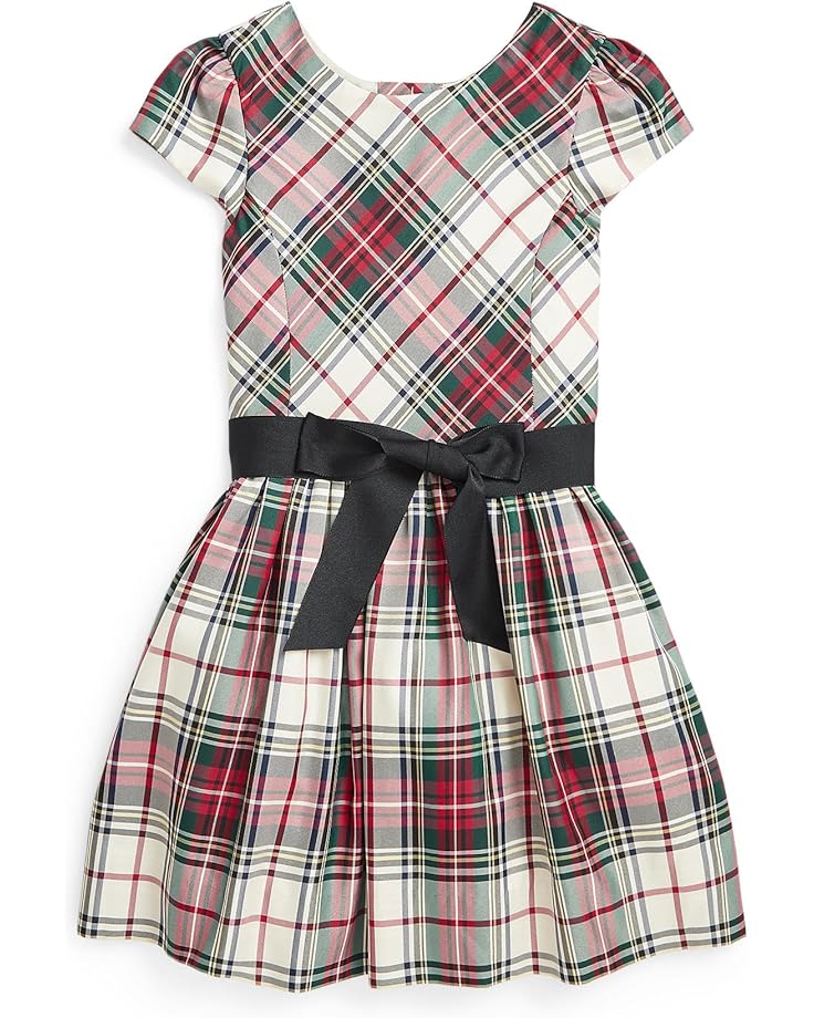 

Платье Polo Ralph Lauren Kids Plaid Twill Dress, цвет 147 Cream Red Multi