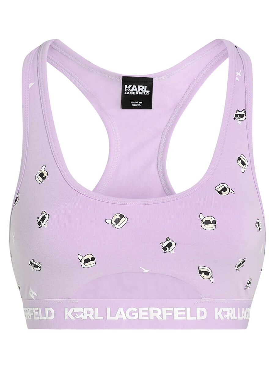 

Бюстгальтер Karl Lagerfeld Bralette Bra, фиолетовый