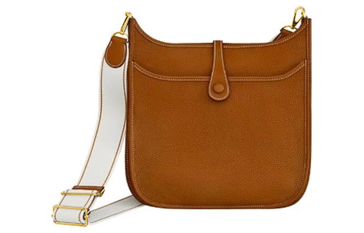 HERMES Кожаная сумка кроссбоди Evelyne Clemence Bullock — фото 3
