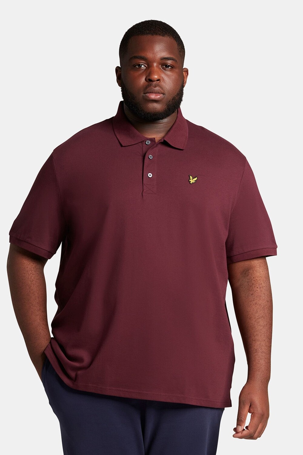 

Рубашка-Поло с большим логотипом Lyle & Scott, красный