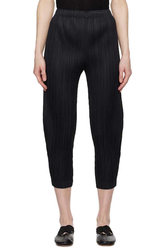 

Черные утолщенные брюки 2 PLEATS PLEASE ISSEY MIYAKE