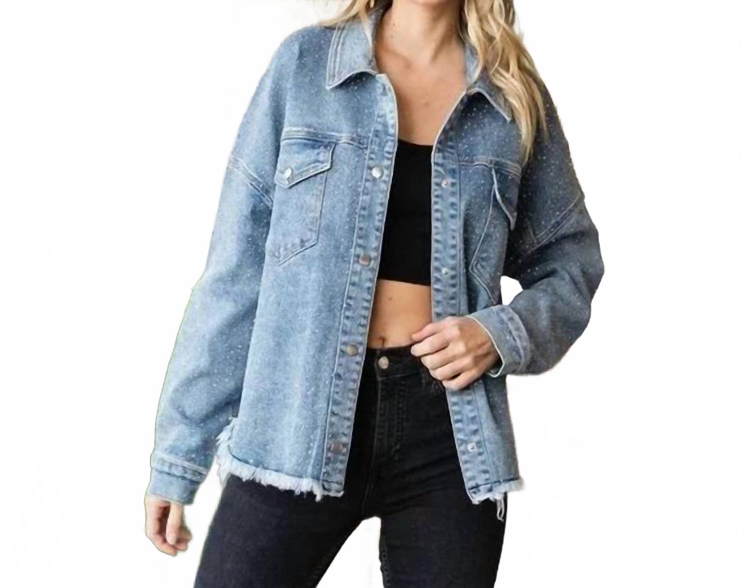 

Блестящая джинсовая куртка Veveret, Denim