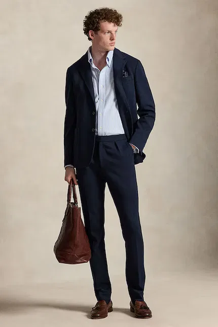 Рубашка хлопковая Koszula męska хлопок Polo Ralph Lauren, белый — фото 3