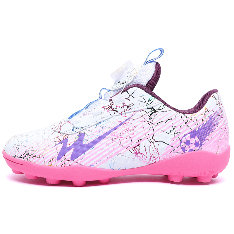 Женские футбольные бутсы Low Top White Pink Binary
