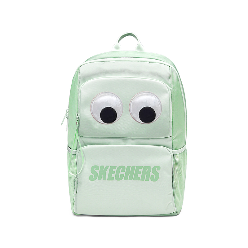 

Skechers Тканевый рюкзак унисекс сапфирово-зеленый и прозрачно-зеленый с большими глазами наклейки в отдельной упаковке, Sapphire Green & Clear Green