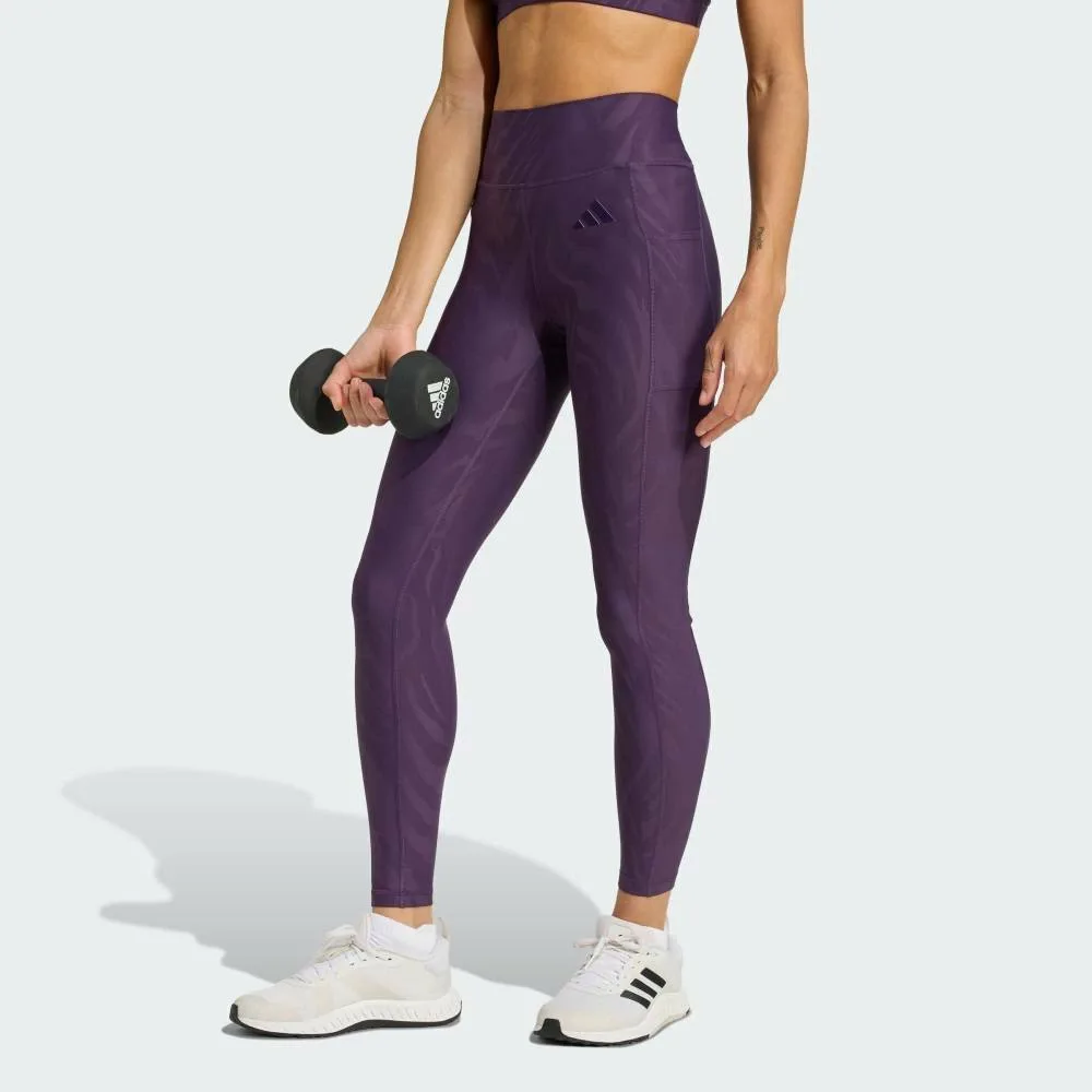 Леггинсы Optime AOP полной длины Adidas, purple