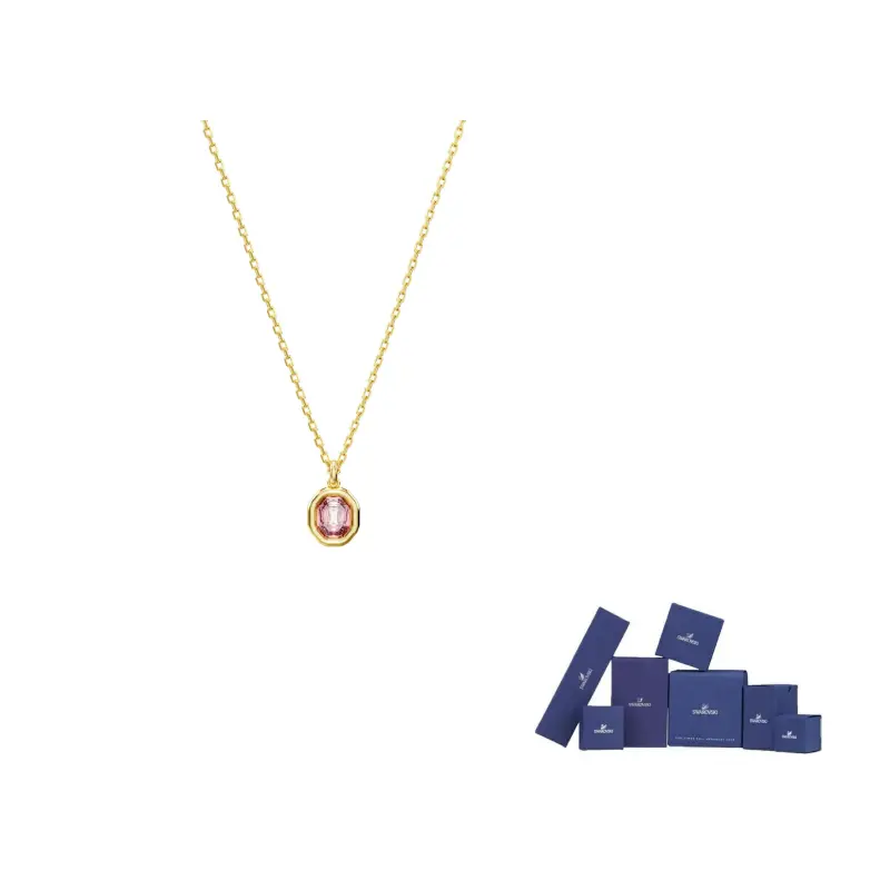 

Swarovski Золотое ожерелье с кубическим цирконием и искусственными кристаллами, женское, gold